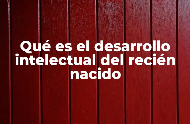 Cómo comienza el desarrollo intelectual antes del nacimiento
