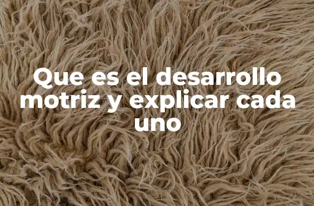 El desarrollo motriz como base para la autonomía personal