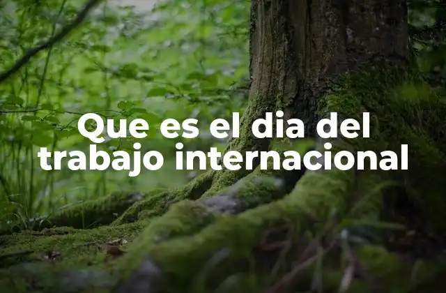 Que es el Dia Del Trabajo Internacional