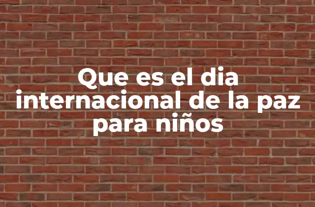 La importancia de enseñar paz desde la infancia