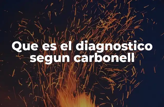 Que es el Diagnostico Segun Carbonell