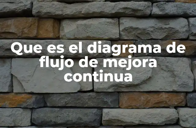 Que es el Diagrama de Flujo de Mejora Continua