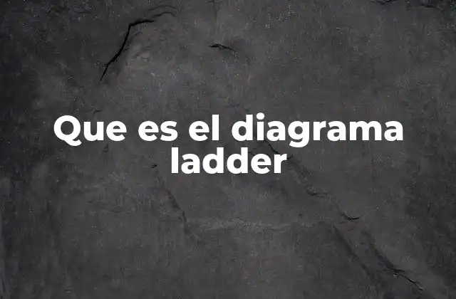 Que es el Diagrama Ladder