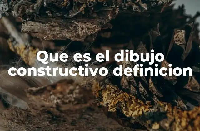 Que es el Dibujo Constructivo Definicion