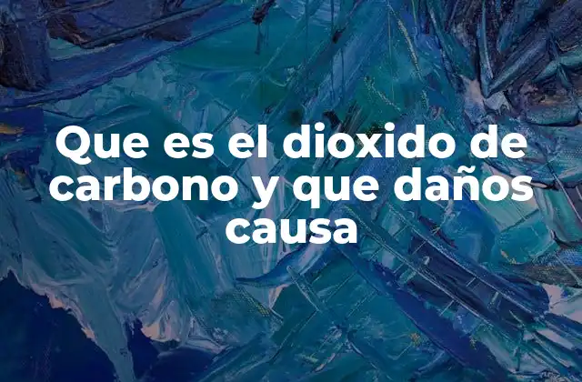Que es el Dioxido de Carbono y que Daños Causa