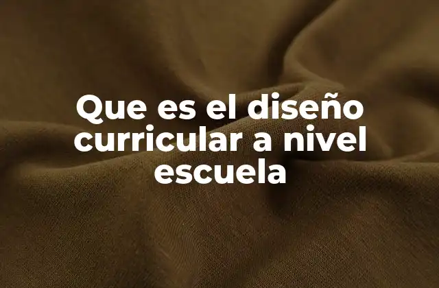El proceso detrás de la estructuración educativa escolar