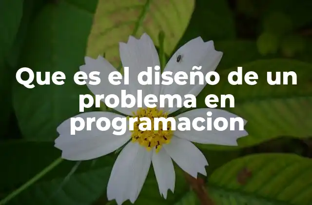 Que es el Diseño de un Problema en Programacion 2 Cómo el diseño estructurado mejora la resolución de problemas