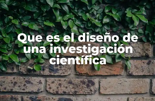 Que es el Diseño de una Investigación Científica 2 La importancia de una estructura clara en la investigación