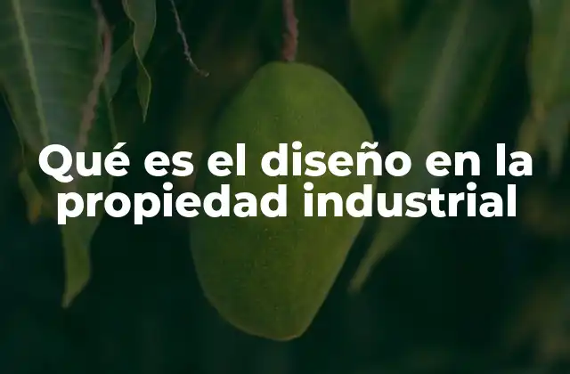 Qué es el Diseño en la Propiedad Industrial