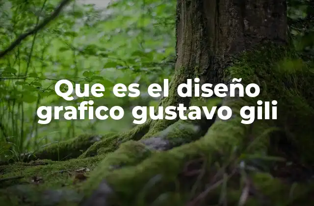 Que es el Diseño Grafico Gustavo Gili