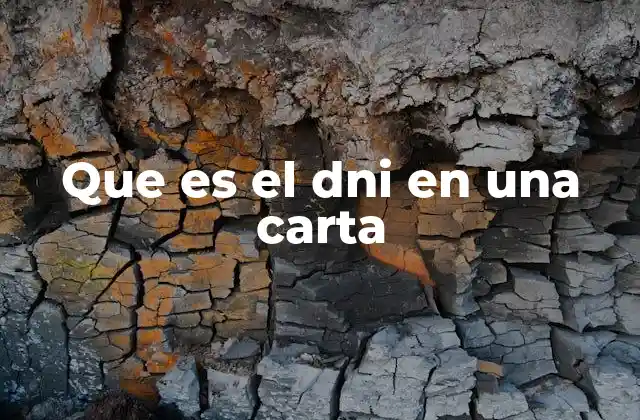 Que es el Dni en una Carta