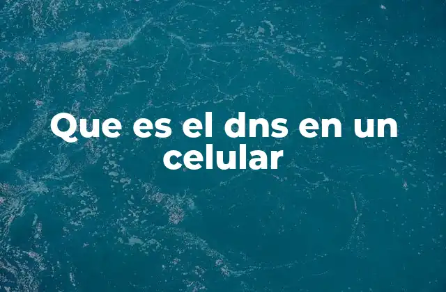 Que es el Dns en un Celular