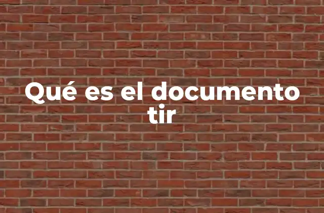 Qué es el Documento Tir 2 El papel del documento TIR en el comercio internacional