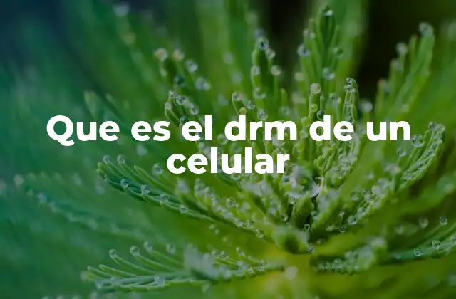 Que es el Drm de un Celular