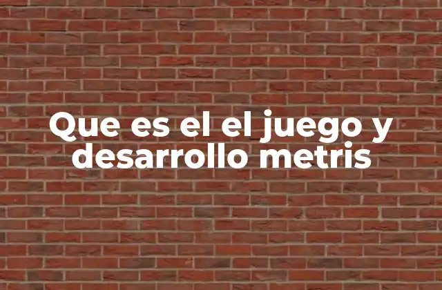 Que es el el Juego y Desarrollo Metris