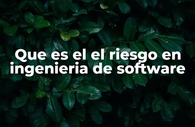 Que es el el Riesgo en Ingenieria de Software 2 El papel de la incertidumbre en el desarrollo de software