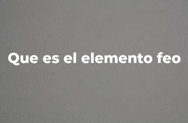 El impacto del elemento feo en la percepción visual