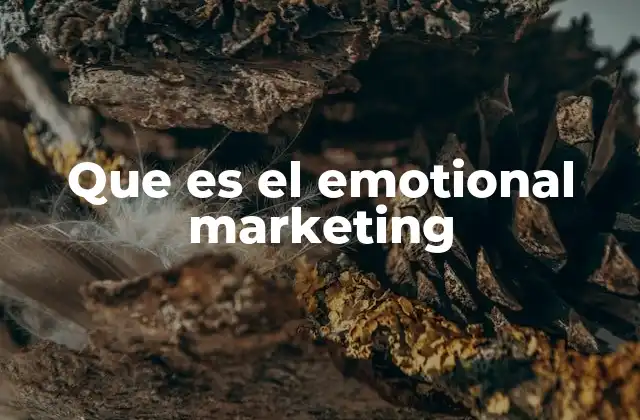 Que es el Emotional Marketing