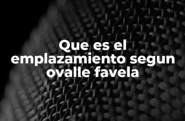 Que es el Emplazamiento Segun Ovalle Favela