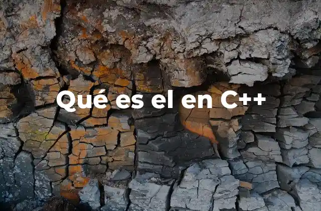 Qué es el en C++