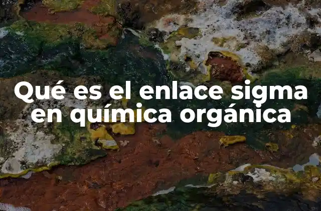 Qué es el Enlace Sigma en Química Orgánica