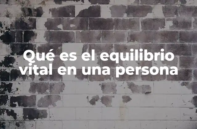 La importancia de equilibrar las áreas de la vida