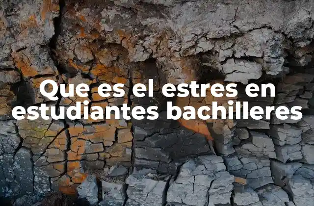 Que es el Estres en Estudiantes Bachilleres 2 Causas principales del estrés en los estudiantes de bachillerato