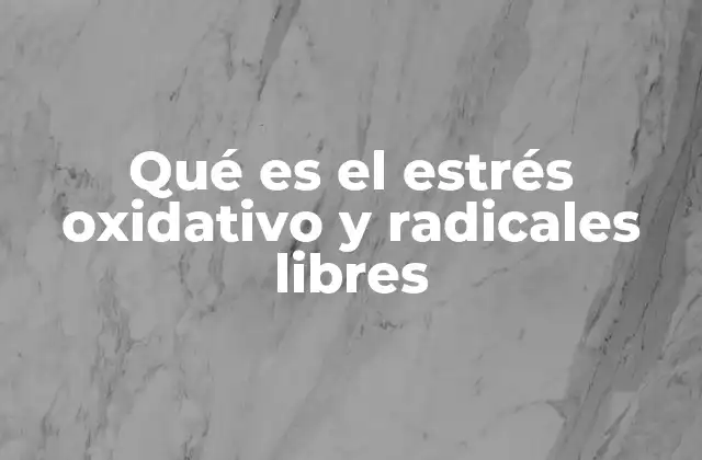 Qué es el Estrés Oxidativo y Radicales Libres 2 Cómo los radicales libres afectan la salud celular