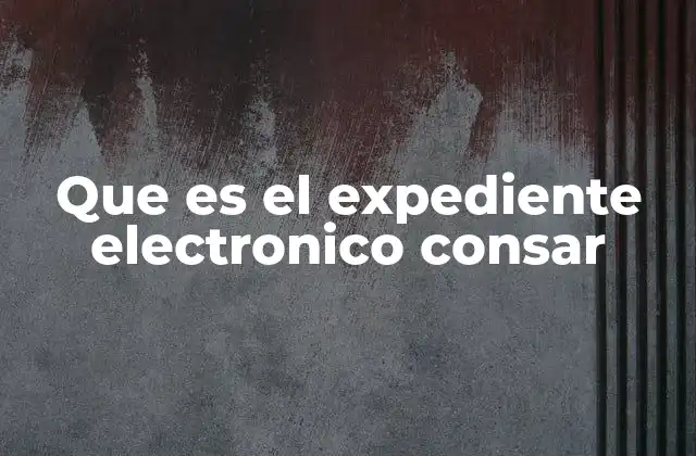 Que es el Expediente Electronico Consar 2 El uso de sistemas digitales en la gestión gubernamental