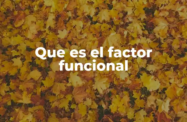 Factores que influyen en el funcionamiento de un sistema