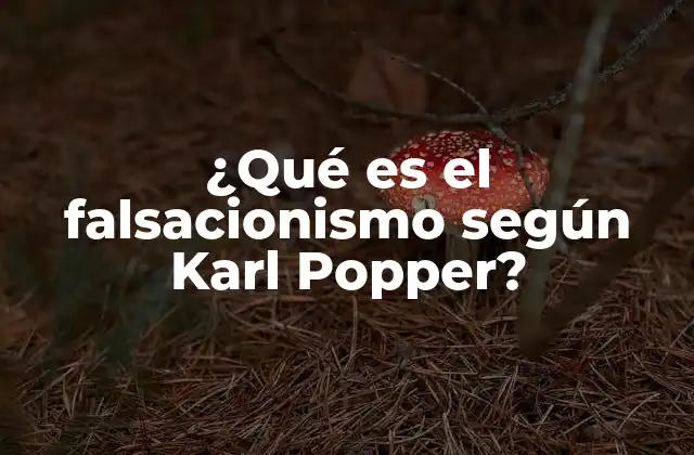 ¿qué es el Falsacionismo según Karl Popper?