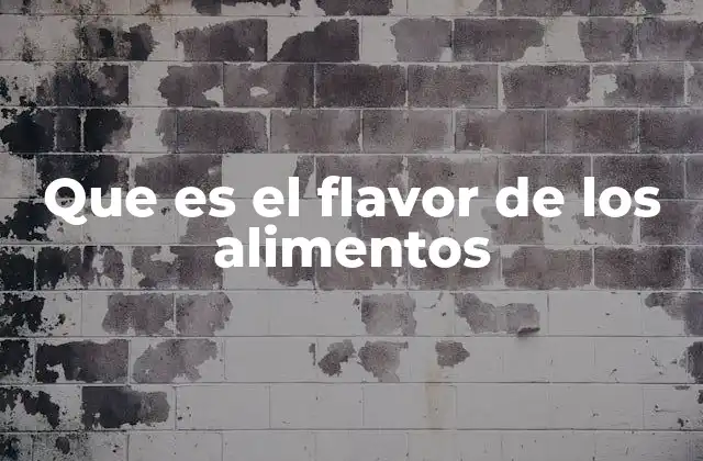 Que es el Flavor de los Alimentos 2 La complejidad sensorial detrás de un buen sabor