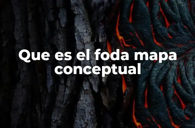 Que es el Foda Mapa Conceptual