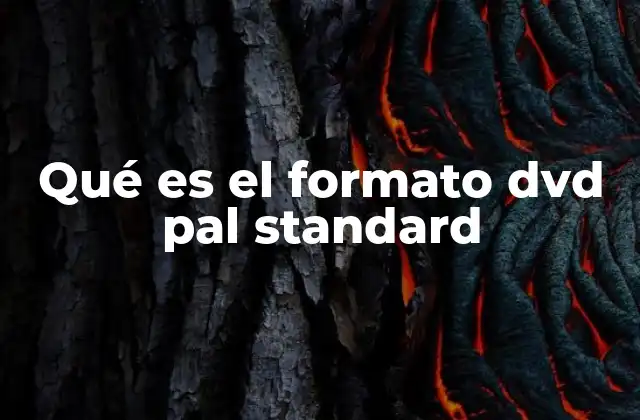 Qué es el Formato Dvd Pal Standard 2 Características técnicas del formato PAL en los DVD