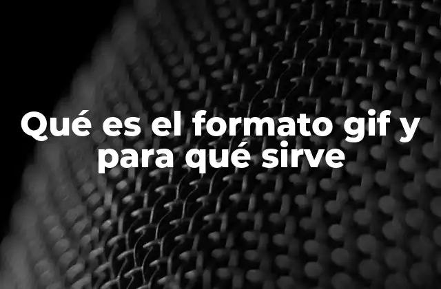 Qué es el Formato Gif y para Qué Sirve