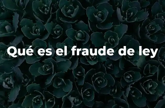 Qué es el Fraude de Ley 2 El fraude de ley en el contexto actual