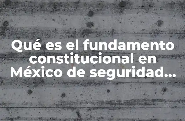 Qué es el Fundamento Constitucional en México de Seguridad Social