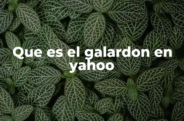 El galardon en Yahoo como herramienta de fidelización
