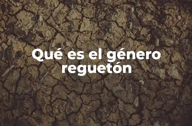 Qué es el Género Reguetón