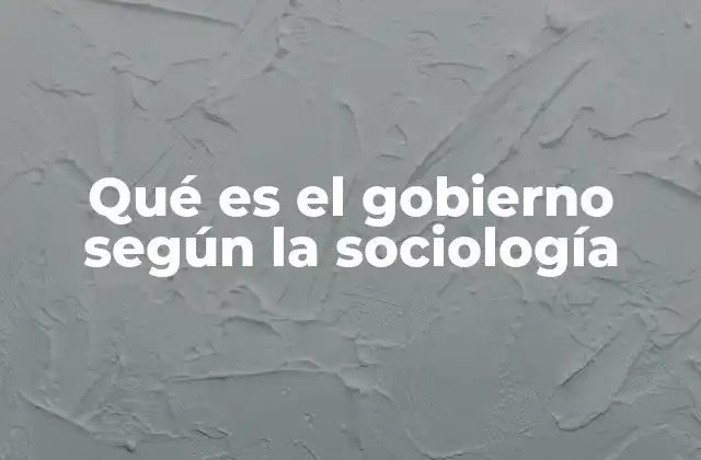 Qué es el Gobierno según la Sociología 2 El gobierno como reflejo de las dinámicas sociales