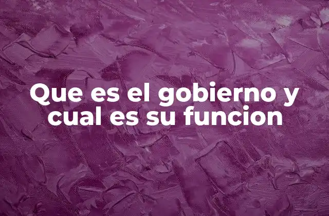 Que es el Gobierno y Cual es Su Funcion 2 La estructura del gobierno y su rol en la sociedad