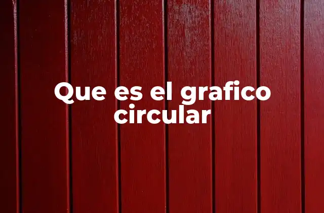 Que es el Grafico Circular