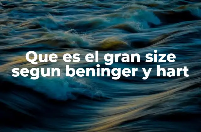 Que es el Gran Size Segun Beninger y Hart 2 El modelo de liderazgo en crisis de Beninger y Hart