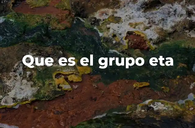 Que es el Grupo Eta