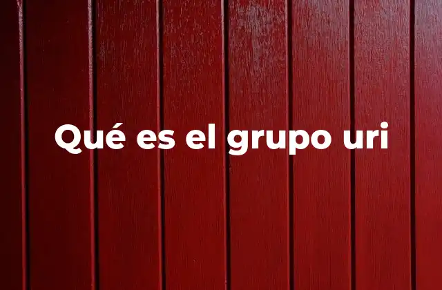 Qué es el Grupo Uri