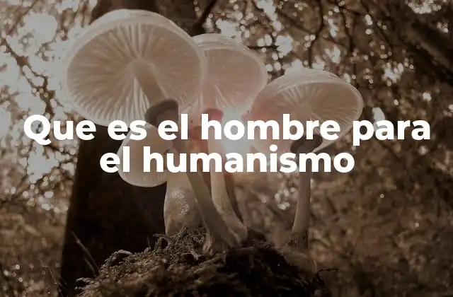 Que es el Hombre para el Humanismo