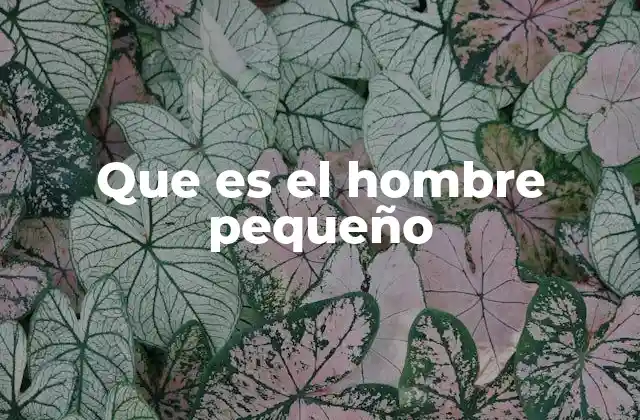Que es el Hombre Pequeño