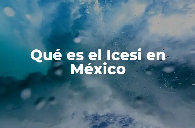 Qué es el Icesi en México