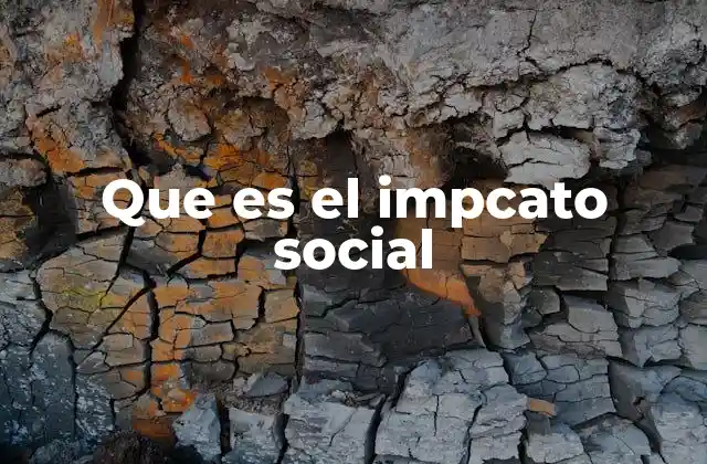 Que es el Impcato Social