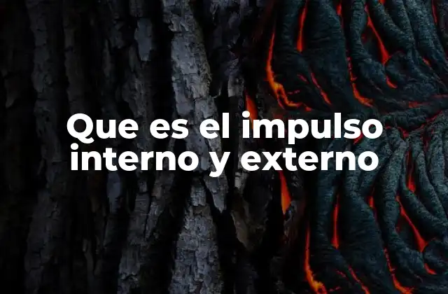 Que es el Impulso Interno y Externo 2 Cómo los impulsos moldean el comportamiento humano